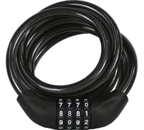 Противоугонный замок JOY KIE JK102.705A (1800 мм; трос 10 мм; в оплетке; кодовый; черный) H000008002