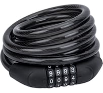 Противоугонный замок JOY KIE GK102.705A (1800 мм; трос 10 мм; в оплетке; кодовый; черный) HQ-0004225