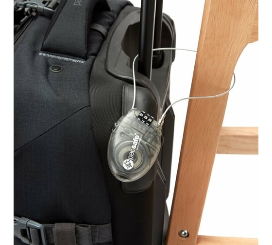 Кодовый замок с тросом Pacsafe Retractasafe 250, серый 10280109