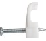 Пластиковая плоская скоба с гвоздем REXANT 8x3 мм, белая, 20 шт. 07-4207-20 3