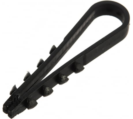 Нейлоновый дюбель-хомут PROCONNECT 5-10, черный, 10 шт. 07-4521-9