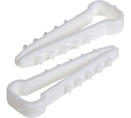 Нейлоновый дюбель-хомут PROCONNECT 5-10, белый, прямоугольный, 10 шт. 07-4611-9