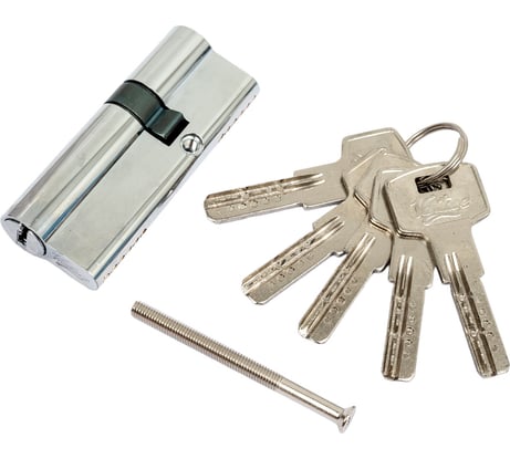 Цилиндровый механизм Вантаж 5 ключей, хром Z80, 30x50 СР