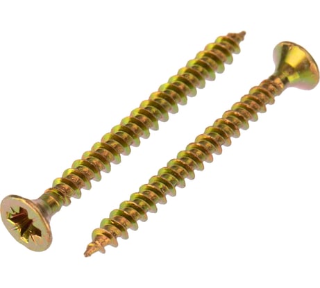 Универсальный саморез KRANZ 3,5x40, желтый цинк, 200 шт. KR-01-3311-006