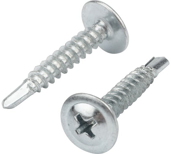 Саморез с прессшайбой KRANZ ПШС сверло, 4.2x25, 20 шт. 1182-4225-4