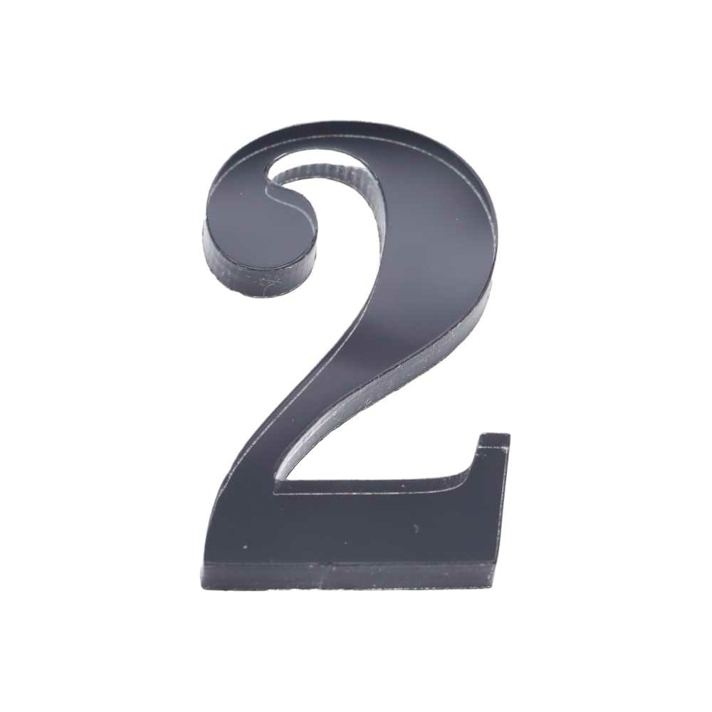 Дверная цифра 2 Brante CLASSIC 53 мм, чёрная 150190 - выгодная цена ...