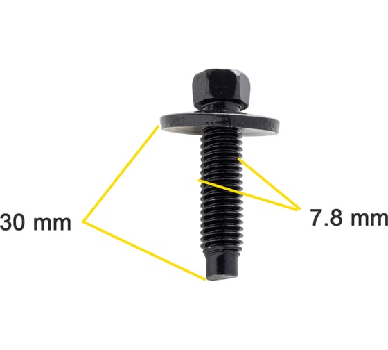 Автокрепеж для Ford 10 шт N606690S2 КрепАвто M2214