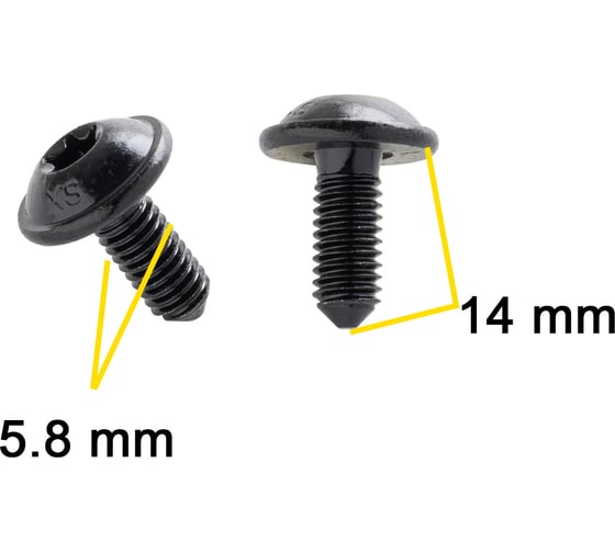 Автокрепеж для VAG 10 шт N90898102 КрепАвто M2270