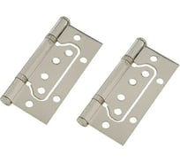 Универсальная петля-бабочка TUNDRA 100х75х2.5 мм, без врезки, матовый никель, 2 шт. 3001795