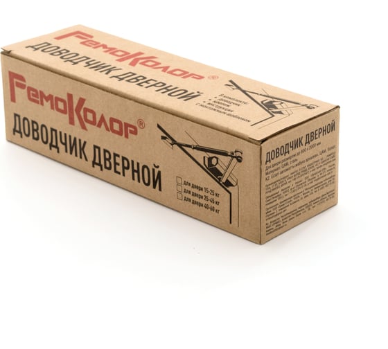 Дверной доводчик РемоКолор 40-60 кг, коричневый 41-5-017