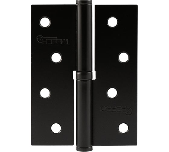Петля НОРА-М 750-4" черная, левая, 100x75x2.5 18483