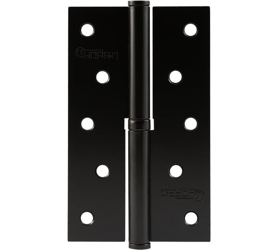 Петля НОРА-М 750-5" черная, левая, 125x75x2.5 18487