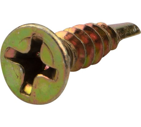 Оконный саморез KRANZ сверло 3,9x16, желтый цинк, 1000 шт. KR-01-3722-002