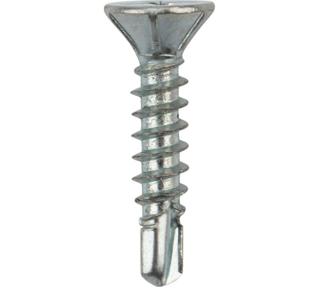 Оконный саморез KRANZ сверло 3,9x19, белый цинк, 500 шт. KR-01-3722-0010