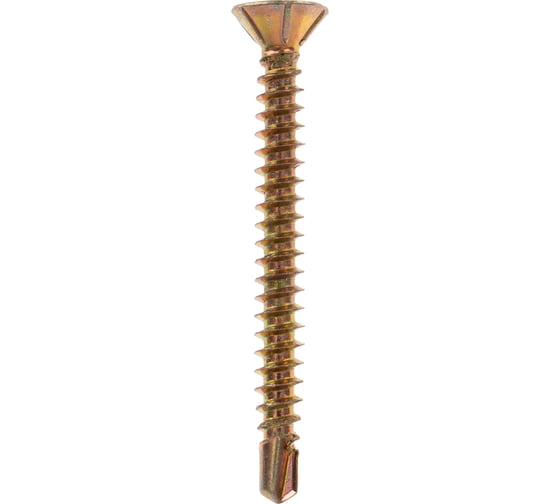 Оконный саморез KRANZ сверло 3,9x38, желтый цинк, 500 шт. KR-01-3722-007 1