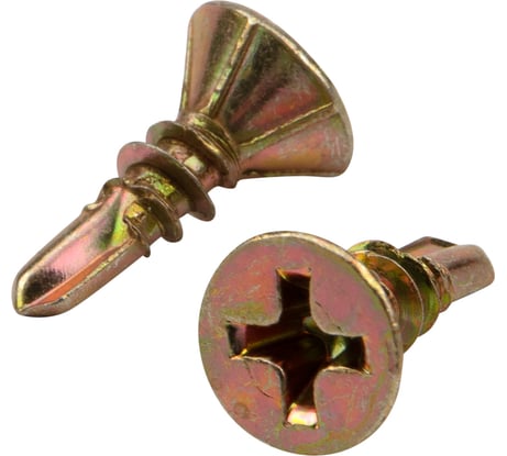 Оконный саморез KRANZ сверло 3,9x13, желтый цинк, 500 шт. KR-01-3722-001