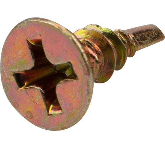Оконный саморез KRANZ сверло 3,9x13, желтый цинк, 500 шт. KR-01-3722-001