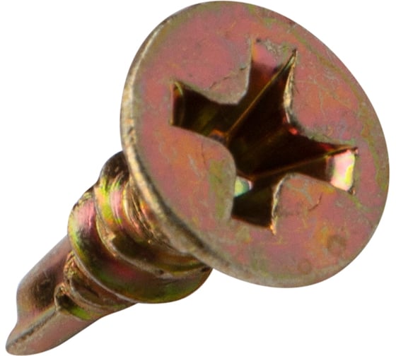 Оконный саморез KRANZ сверло 3,9x13, желтый цинк, 500 шт. KR-01-3722-001