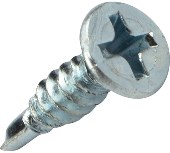 Оконный саморез KRANZ сверло 3,9x16, белый цинк, 1000 шт. KR-01-3722-009