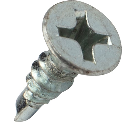 Оконный саморез KRANZ сверло 3,9x13, белый цинк, 500 шт. KR-01-3722-008