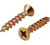 Оконный саморез KRANZ острый 4,1x25 желтый цинк 500 шт. KR-01-3721-007