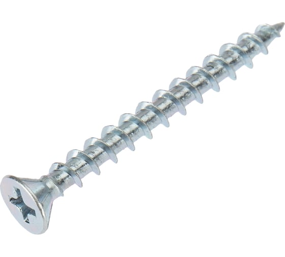 Оконный саморез KRANZ острый 4,1x40 белый цинк 500 шт. KR-01-3721-005