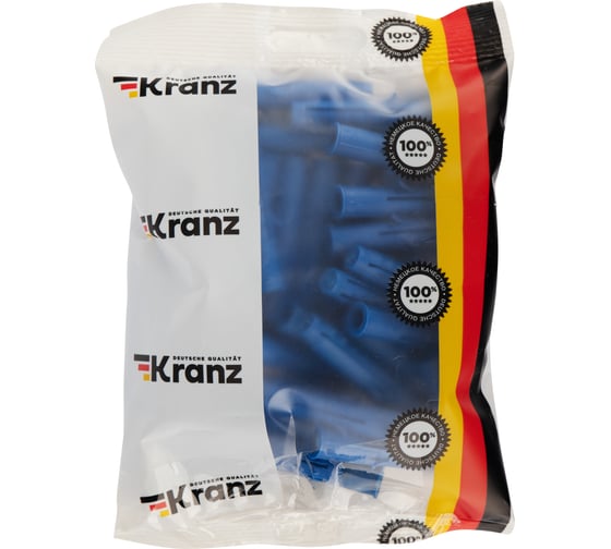 Распорный дюбель KRANZ 10x60, синий, 50 шт. KR-01-3618-016