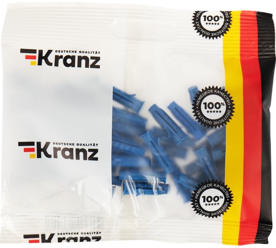 Распорный дюбель KRANZ 6x25, синий, 50 шт. KR-01-3618-004