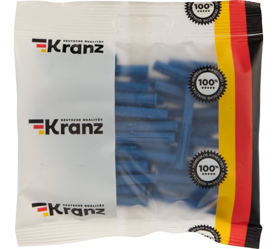 Распорный дюбель KRANZ 6x50, синий, 50 шт. KR-01-3618-008