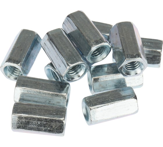 Удлиненная гайка для шпильки KRANZ М8, 1,25x13x24, 20 шт. KR-01-3541-003