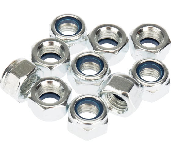 Самоконтрящаяся гайка с нейлоновым кольцом KRANZ M12, DIN 985, 25 шт. KR-01-3523-007