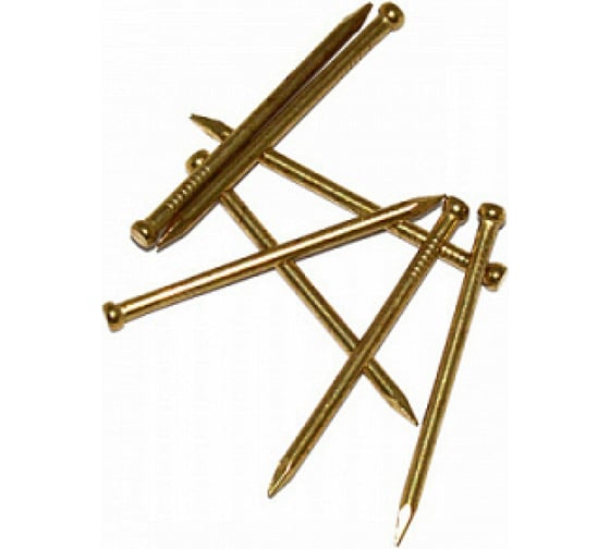 Гвозди КРЕП-КОМП покрытие латунь, 1,2x50, 0.2 кг/ 454 шт. гл1250мф 1