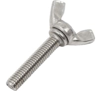 Винт-барашек КРЕП-КОМП американский тип, нержавейка А2, DIN 316, 6x30, 50 шт. вб630