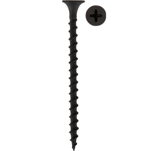 Саморез гипсокартон-металл KRANZ 3,5x55, 4000 шт. 1143-3555-1