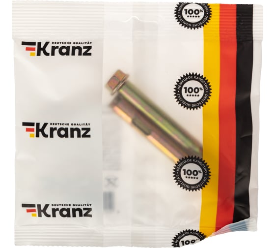 Анкерный болт с гайкой KRANZ 10x97, 2 шт. KR-01-3818-016