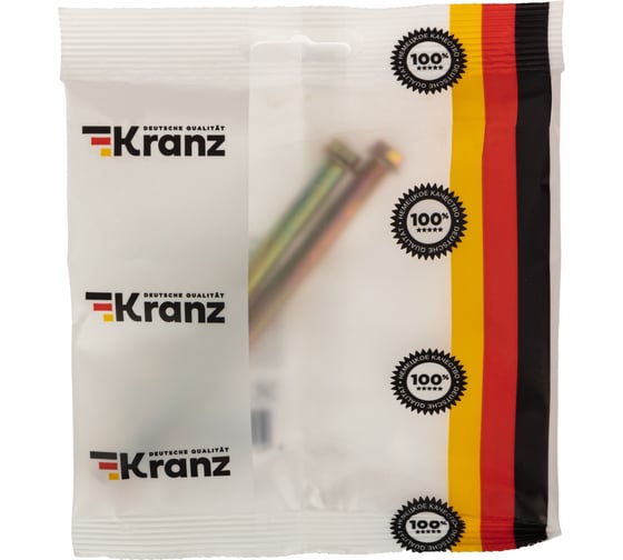 Анкерный болт с гайкой KRANZ 8x120, 2 шт. KR-01-3818-011