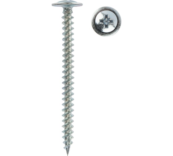 Саморез с прессшайбой KRANZ ПШС острый, 4.2x50, 3500 шт. 1172-4250-1