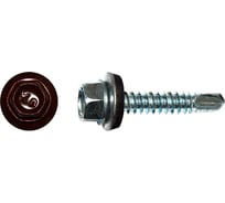 Кровельный саморез КРЕП-КОМП 4,8x51, RAL3005, красное вино, 100 шт. ск513005кф