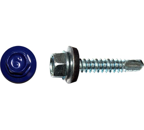 Кровельный саморез КРЕП-КОМП 4,8x29, RAL5002, ультрамарин, 250 шт. ск295002кф