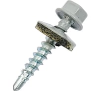 Кровельный саморез КРЕП-КОМП 4,8x29, RAL7004, серый, 250 шт. ск297004кф