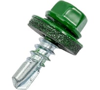 Кровельный саморез КРЕП-КОМП 5,5x19, RAL6002, зелёный, 250 шт. ск55196002кф