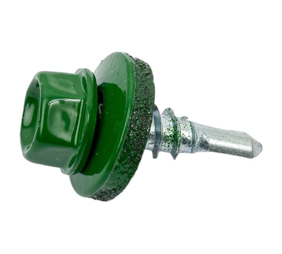 Кровельный саморез КРЕП-КОМП 5,5x19, RAL6002, зелёный, 250 шт. ск55196002кф