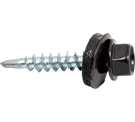 Кровельный саморез КРЕП-КОМП 4,8x29, RAL8019, серо-коричневый, 250 шт. ск298019кф