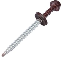 Кровельный саморез КРЕП-КОМП 4,8x70, RAL8017, тёмно-коричневый, 100 шт. ск708017кф