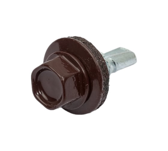 Кровельный саморез КРЕП-КОМП 5,5x19, RAL8017, тёмно-коричневый, 250 шт. ск55198017кф