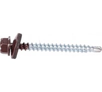 Кровельный саморез КРЕП-КОМП 4,8x51, RAL8017, тёмно-коричневый, 100 шт. ск518017кф