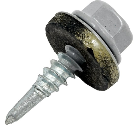 Кровельный саморез КРЕП-КОМП 4,8x19, RAL7004, серый, 250 шт. ск48197004кф