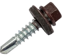 Кровельный саморез КРЕП-КОМП 5,5x25, RAL8017, тёмно-коричневый, 250 шт. ск55258017кф