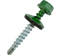 Кровельный саморез КРЕП-КОМП 4,8x35, RAL6002, зелёный, 250 шт. ск356002кф