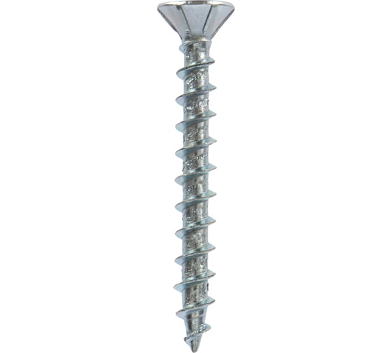 Оконный саморез KRANZ острый, 4,1x35, белый цинк 8000 шт. 1502-4135-1
